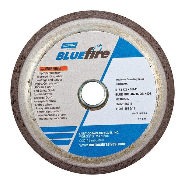 Norton Abrasives Flaring Cup Wheel,Type 11,Face Dia. 4 In 66253146917