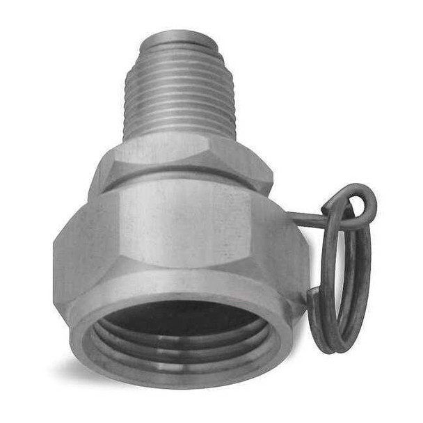 Sani-Lav Hose Adapter, Stainless Steel, 3/8 in. MNPT Outlet N12S