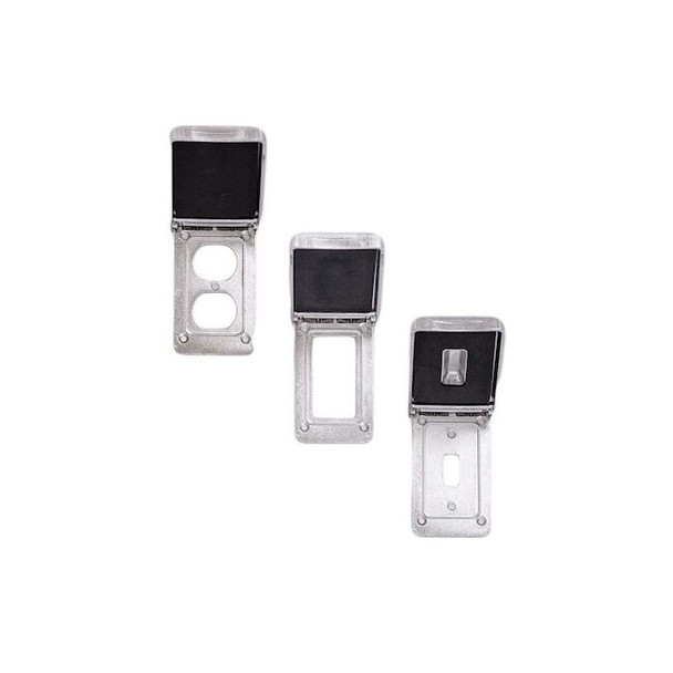 Calbrite Weatherproof Box Cover,2 53/64",4 1/2 S60000GFCI