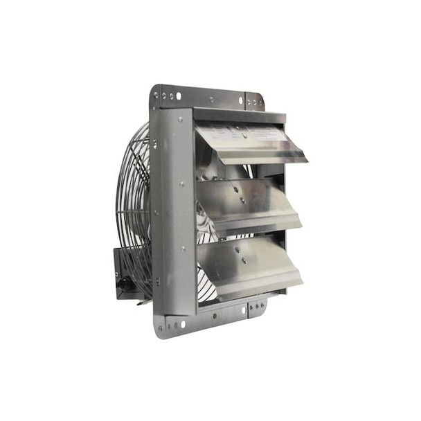 Canarm Shutter Fan,10In Bld Dia,Galvalume,120 GSF3-10A