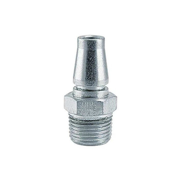 Quick Connect Plug, SHD50 Series, 1/2 in Body Size, 1/4 in MNPT, Steel