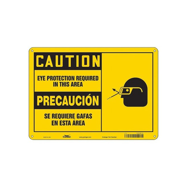 Condor Safety Sign,14" W,10" H,0.032" Thickness, 466W74 466W74