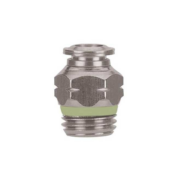 Aignep Usa Push to Connect Fitting, Stainless Steel, Silver 60005-10-1/4