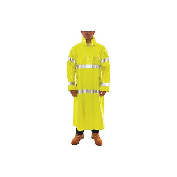 Comfortbrite Raincoat 4Xl, Polyester, Class 3 R, Green/Yellow, 4XL