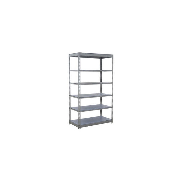 Global Industrial 6 Shelf Commercial Duty Boltless Shelving Starter 48""W x 18""