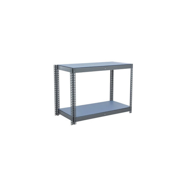 Global Industrial 2 Shelf Standard Duty Boltless Shelving Add On 60""W x 18""D x