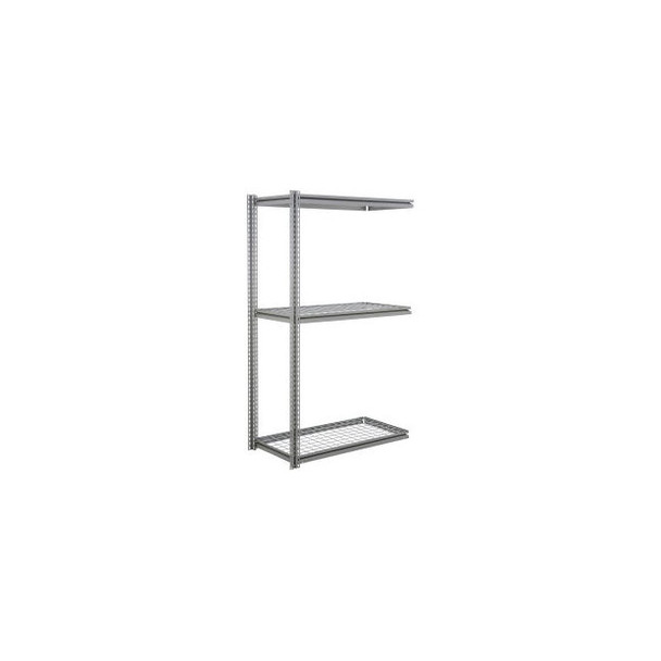 Global Industrial 3 Shelf Heavy Duty Boltless Shelving Z Beam Add On 60Wx24Dx60H