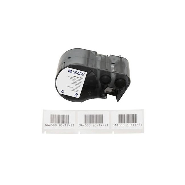 Brady Label/RibbonCartridge,White,1-3/4inW M5-125-490