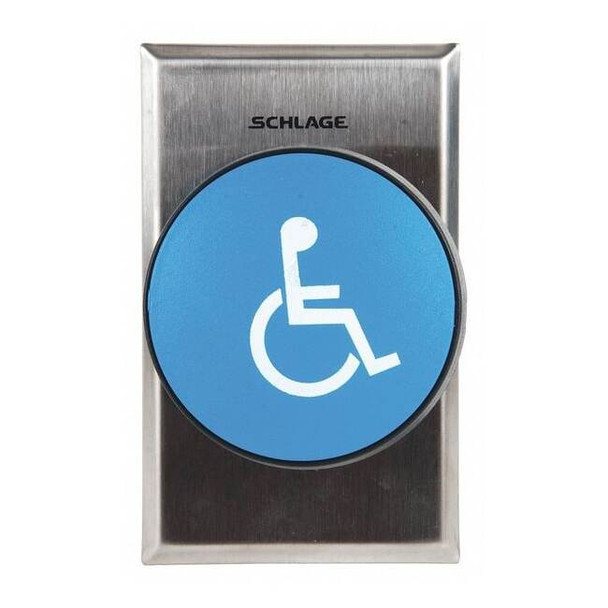Schlage Electronics Push to Exit Button,Momentary Switch 625BLH