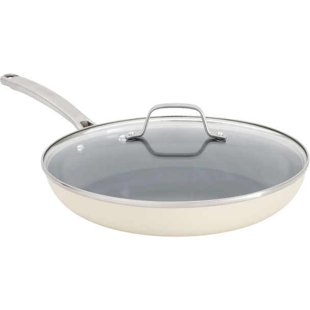 Calphalon 12 In. Ceramic Nonstick Fry Pan with Lid, Flour 2232469