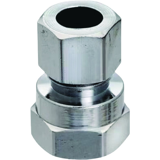 Plumb Pak Brass 3/8 In. FPT x 3/8 In. OD Compression Straight Connector PP71PCLF