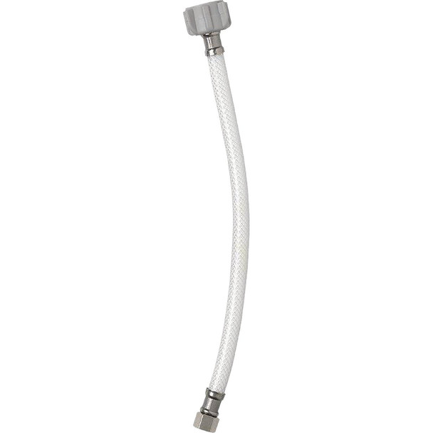 Homewerks 3/8 In. OD X 7/8 In. BC X 12 In. Poly Vinyl Toilet Supply Line