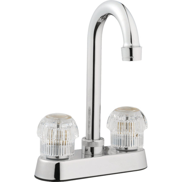 HomePointe 2-Handle Acrylic Chrome Bar Faucet 204643