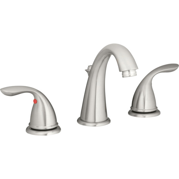 Homepointe Brushed Nickel 2-HandleWide Spread Lavatory Faucet 204673