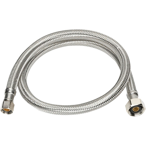 Homewerks 3/8 In. OD X 1/2 In. IP Braided Stainless Steel Faucet Supply Line