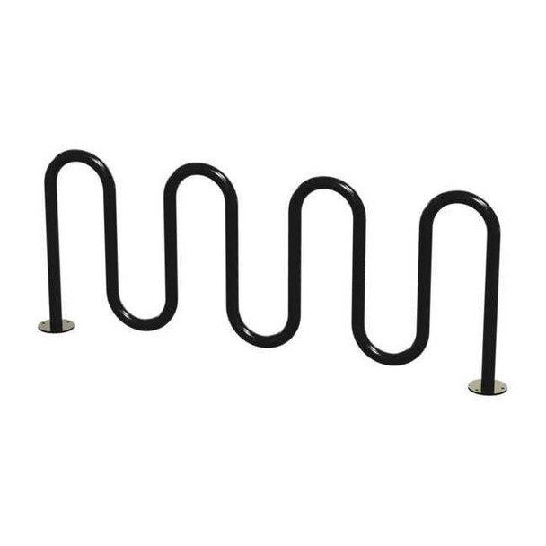 Madrax Bike Rack,Blk,(9) Bikes,36 in. H,3 in. W QS-H36-9-SF-B