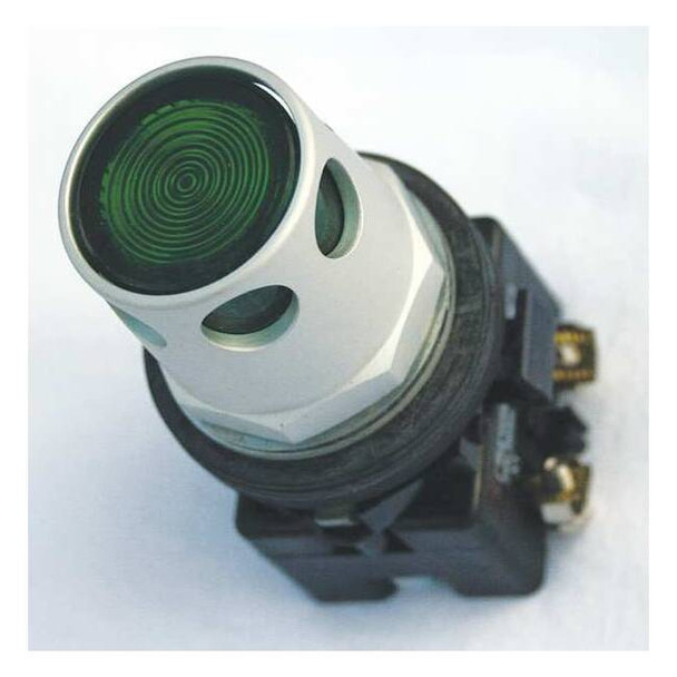 Eaton Illuminated Push Button, 30 mm, 1NO/1NC, Green HT8GDGABF7
