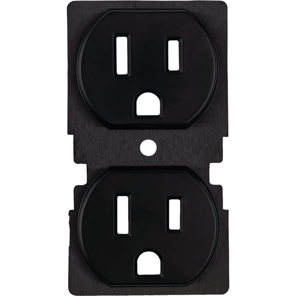 Amerelle ColorCap Classic 1-Gang Black Wall Plate (2-Pack) CC-CDO-BK