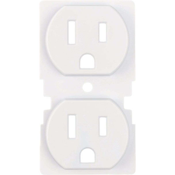 Amerelle ColorCap Classic 1-Gang White Wall Plate (2-Pack) CC-CDO-W
