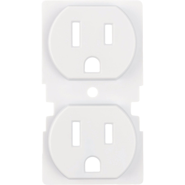 Amerelle ColorCap Classic 1-Gang White Wall Plate (2-Pack) CC-CDO-W