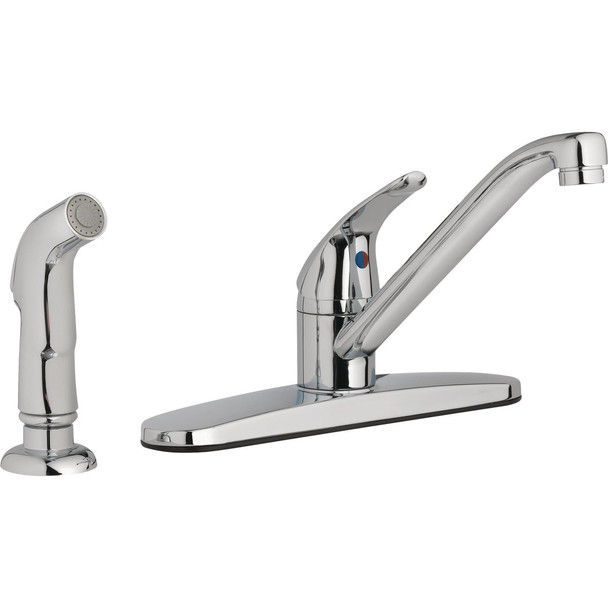 Homepointe Single Lever Handle Kitchen Faucet, Chrome 242101