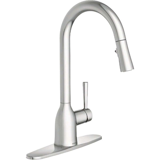 Moen Adler Chrome Single-Handle High-Arc Kitchen Faucet 87233