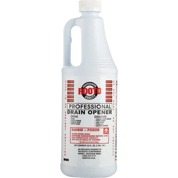 Rooto 32 Oz. Professional Drain Opener 1071 Pack of 12