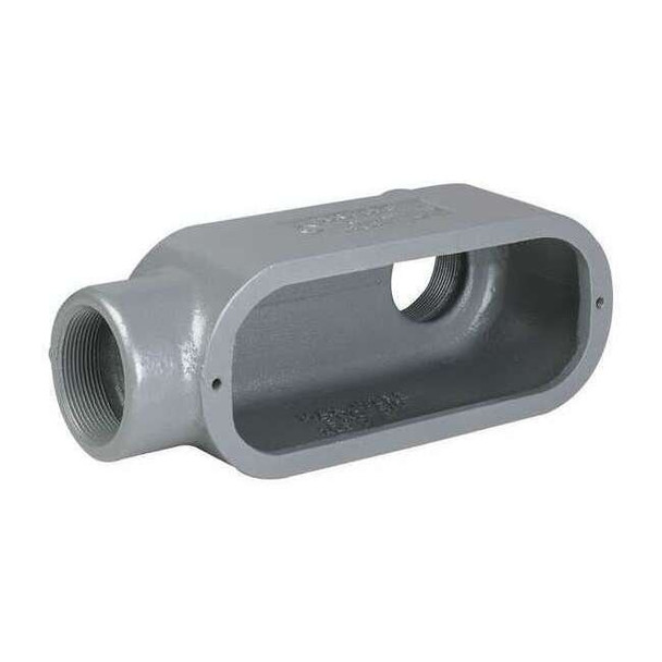 Hubbell Killark Conduit Outlet Body,Iron,Trd Sz 1/2in LB18