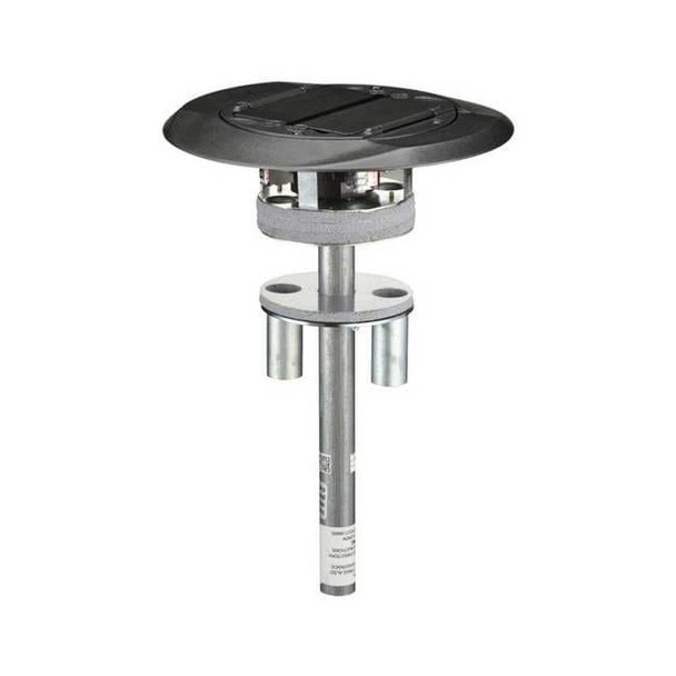 Poke-Through Box, 27 cu in, Wiring Box Type, 1 Gang, Steel, Round Shape