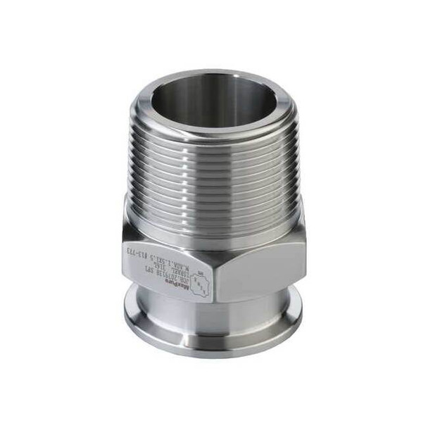 Maxpure Straight,SS,Clamp1/2",MNPT1/2" TEG216L.5-PL