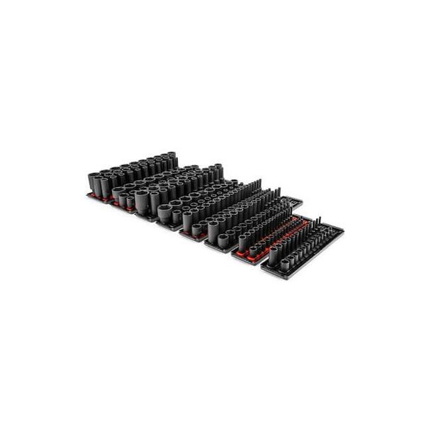 1/4 in, 3/8 in, 1/2 in Drive Impact Socket Set, Metric, SAE, 230 pcs