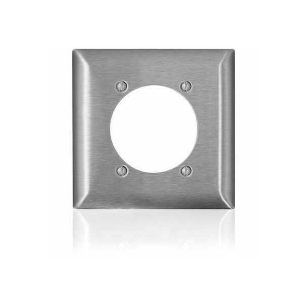 Leviton Wall Plate, Toggle, Stainless Steel SS701-40