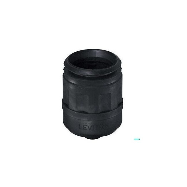 Leviton Boot for Straight Blade Plug,Black 6017