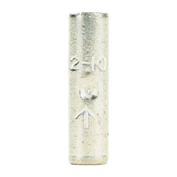Butt Splice Wire Connector, 10 AWG Max, Bare, None Insulation, 900 V, 50 PK