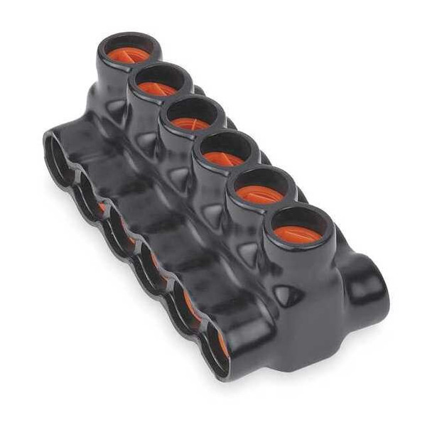 Blackburn MultitapConnector,Alum,Blk,Hex,6Port AMTD350106