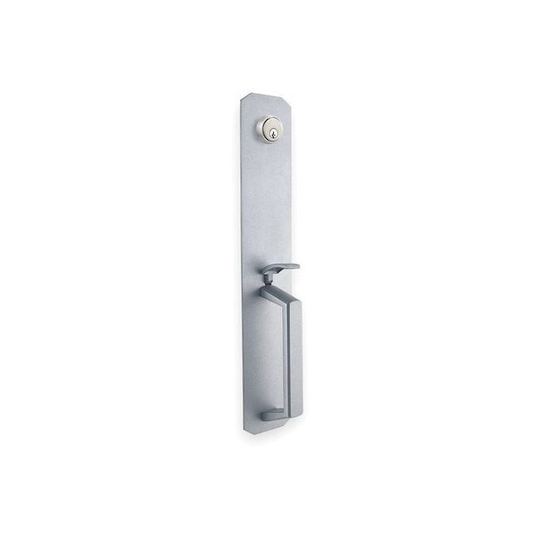 Dormakaba Escutcheon Pull w/Lock and Thumbpiece QET165L626SCKD