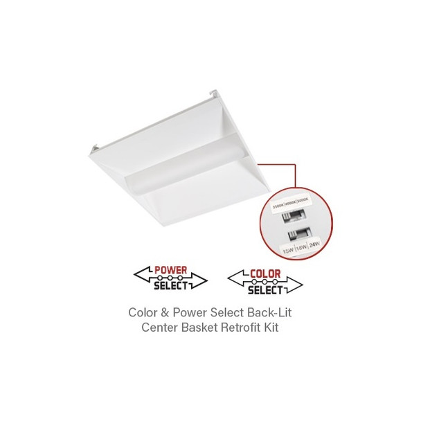 Keystone KT-RKIT24PS-22DB-8CSA-VDIM 2x2 LED DoorFrame Retrofit Kit 24W CCT Select