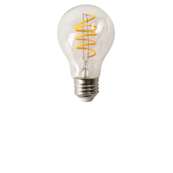 TCP FA19D2518VC Dimmable Spiral Filament LED A19 5W Clear Antique E26 1800K