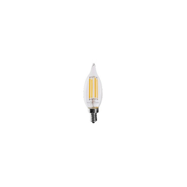 Keystone KT-LED5.5FCA11-E12-930-C E12 LED Bent Tip CA11 Clear Filament 3000K 90 CRI