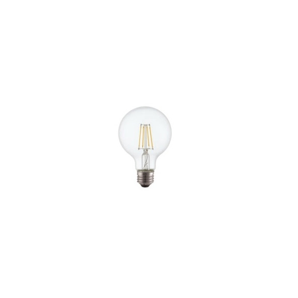TCP FG25D4027EC Dimmable LED G25 4W Clear Filament E26 Bulb 2700K