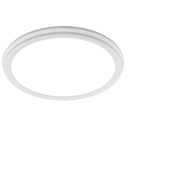 ETI 56576111 13" LowPro White Deco LED Flushmount 16W CCT Select w/ Nightlight