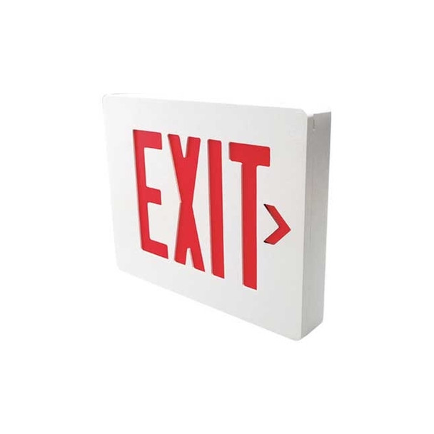 Hubbell Dual-Lite SESRWE Die-Cast Exit Single-Face White Emergency Light