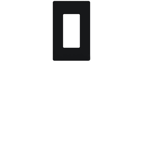 Lutron CW-1-BL Black Wallplate Gloss Finish Single-Gang