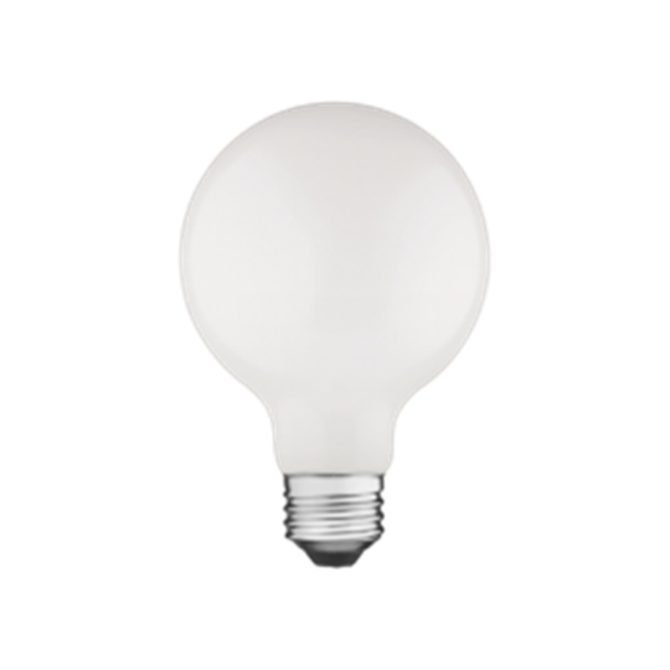 TCP FG25D4027FCQ Dimmable 4.5W LED G25 Frosted Filament E26 2700K 40W Equiv California Quality