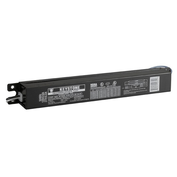 Keystone KTEB-232-UV-IS-N-P 2-Lamp F17/25/32 T8 Standard Output