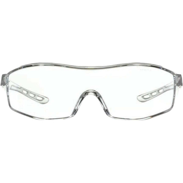 3M Clear Frame Safety Eyeglass Protectors with Anti-Scratch Clear Lenses