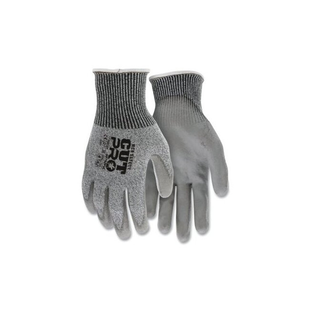 CutPro® 92752PU 13-ga HyperMax™ PU Coated Gloves, Small, Salt-and-Pepper/Gray