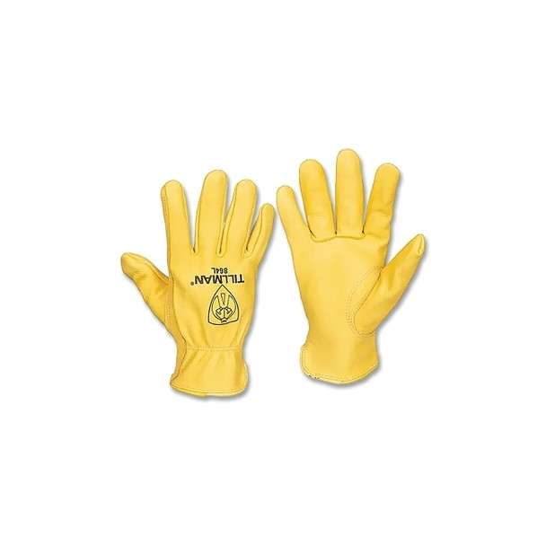 Drivers Gloves, 864, Med, Top Grain Deerskin, Gold