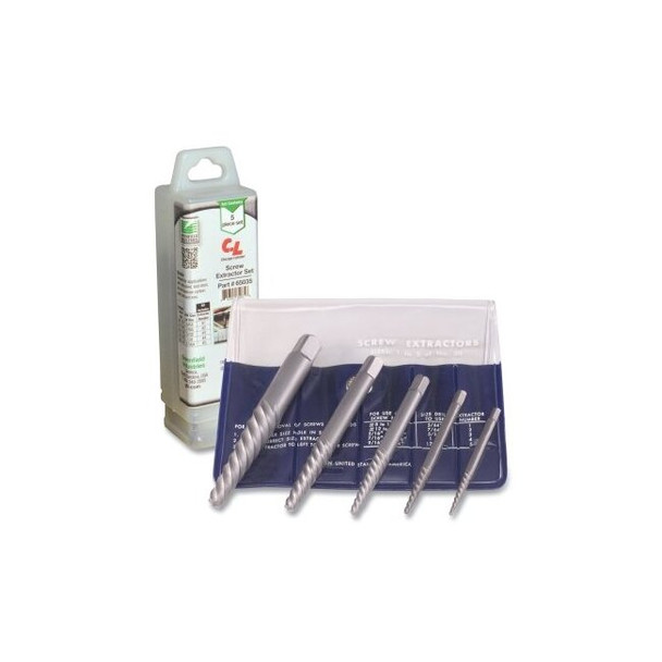 Style 800 Screw Extractor Set, 6 Pc, #1 to #6