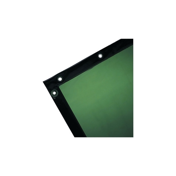 See-Thru Green Welding Curtain, 6 ft x 4 ft, Vinyl